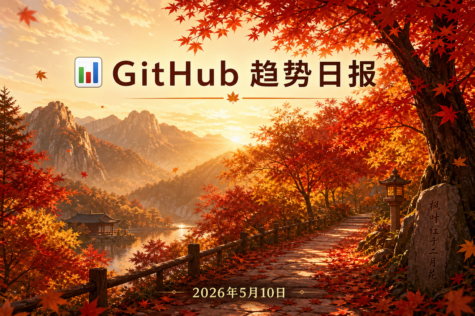 📊 GitHub 趋势日报 — 2026-05-10