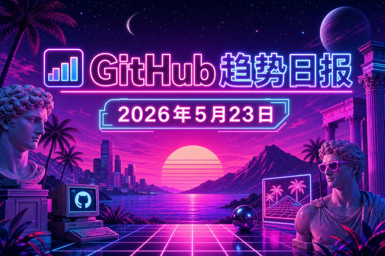 📊 GitHub 趋势日报 — 2026-05-23