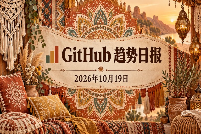 📊 GitHub 趋势日报 — 2026-10-19