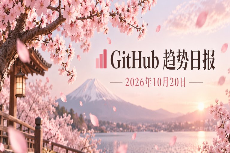 📊 GitHub 趋势日报 — 2026-10-20