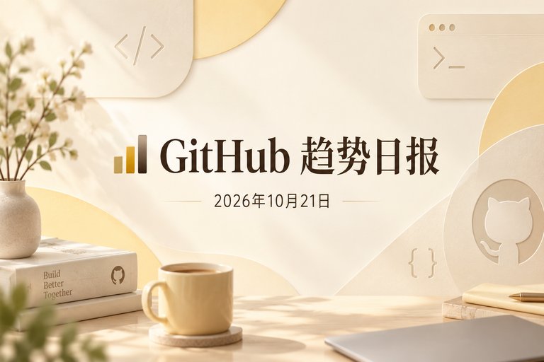 📊 GitHub 趋势日报 — 2026-10-21