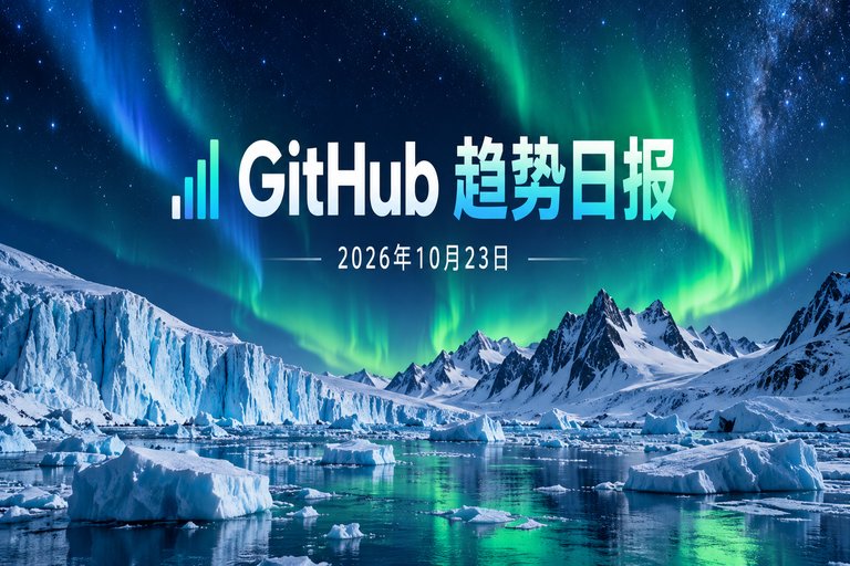 📊 GitHub 趋势日报 — 2026-10-23