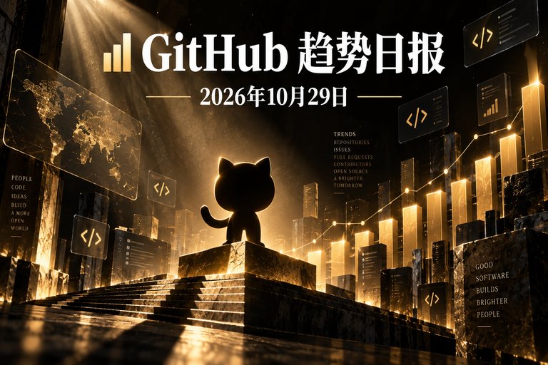 📊 GitHub 趋势日报 — 2026-10-29