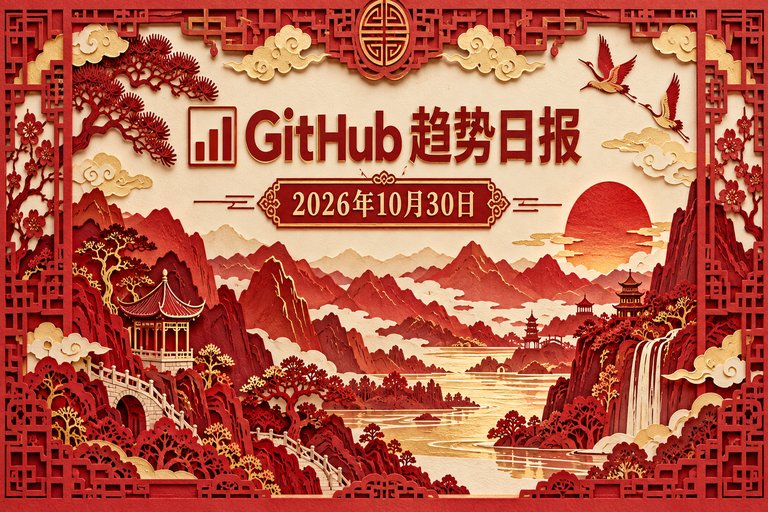 📊 GitHub 趋势日报 — 2026-10-30